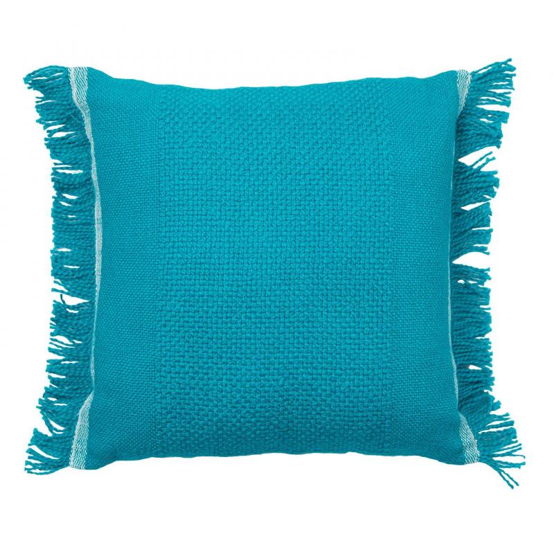 Logan & Mason Piper Teal Hand Woven Textured Artisan Cushion | 50x50cm | Teal
